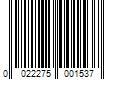 Barcode Image for UPC code 0022275001537