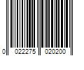 Barcode Image for UPC code 0022275020200