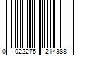 Barcode Image for UPC code 0022275214388