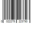 Barcode Image for UPC code 0022275223793