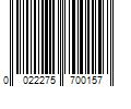 Barcode Image for UPC code 0022275700157