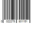 Barcode Image for UPC code 0022275801151