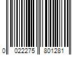 Barcode Image for UPC code 0022275801281