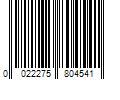 Barcode Image for UPC code 0022275804541