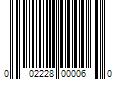 Barcode Image for UPC code 002228000060