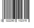 Barcode Image for UPC code 0022293102315