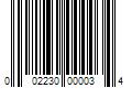 Barcode Image for UPC code 002230000034