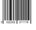 Barcode Image for UPC code 0022302011119