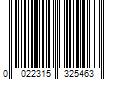 Barcode Image for UPC code 0022315325463