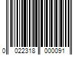 Barcode Image for UPC code 0022318000091