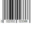 Barcode Image for UPC code 0022332023366