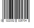 Barcode Image for UPC code 0022332025704