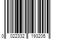 Barcode Image for UPC code 0022332193205