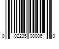 Barcode Image for UPC code 002235000060