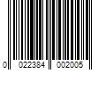 Barcode Image for UPC code 0022384002005