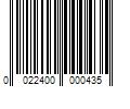 Barcode Image for UPC code 0022400000435