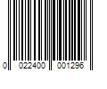 Barcode Image for UPC code 0022400001296