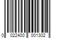 Barcode Image for UPC code 0022400001302