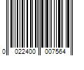 Barcode Image for UPC code 0022400007564