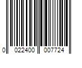 Barcode Image for UPC code 0022400007724