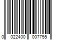 Barcode Image for UPC code 0022400007755