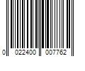 Barcode Image for UPC code 0022400007762