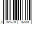 Barcode Image for UPC code 0022400007960