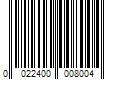 Barcode Image for UPC code 0022400008004