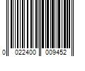 Barcode Image for UPC code 0022400009452