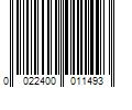 Barcode Image for UPC code 0022400011493