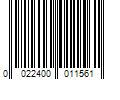 Barcode Image for UPC code 0022400011561