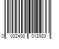 Barcode Image for UPC code 0022400012933