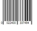 Barcode Image for UPC code 0022400337494