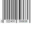 Barcode Image for UPC code 0022400393636