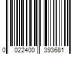 Barcode Image for UPC code 0022400393681