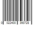 Barcode Image for UPC code 0022400393728