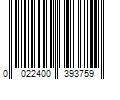 Barcode Image for UPC code 0022400393759