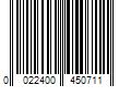 Barcode Image for UPC code 0022400450711