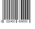 Barcode Image for UPC code 0022400639000