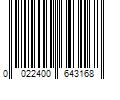 Barcode Image for UPC code 0022400643168