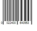 Barcode Image for UPC code 0022400643953