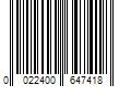 Barcode Image for UPC code 0022400647418