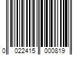 Barcode Image for UPC code 0022415000819