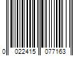 Barcode Image for UPC code 0022415077163