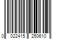 Barcode Image for UPC code 0022415250610