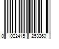 Barcode Image for UPC code 0022415253260. Product Name: Mucinex Fast-Max Allerease Organic Cotton Cover Pillow  2-pack Jambo Size