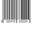 Barcode Image for UPC code 0022415332224