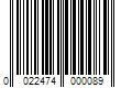 Barcode Image for UPC code 0022474000089