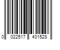 Barcode Image for UPC code 0022517431528