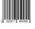 Barcode Image for UPC code 0022517450055